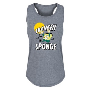 Women's - SpongeBob SquarePants - Franken Sponge Graphic Racerback Tank - 1 of 4