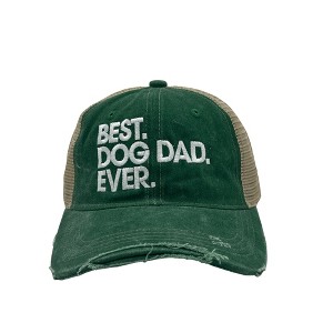 Best Dog Dad Ever Hat Funny Novelty Cap - Crazy Dog - 1 of 4