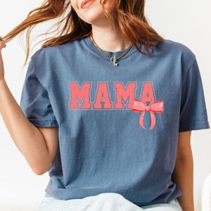 Simply Sage Market Mama Coquette Bow Garment Dyed Tee - 1 of 4