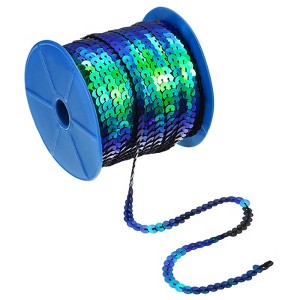 Unique Bargains DIY Crafts Clothing Sparkling Sewing Flat Sequin Strip Ribbon - 1 of 4