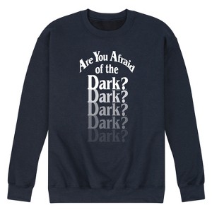 Men's - Are You Afraid of the Dark - Logo Fade Graphic Fleece Sweatshirt - 1 of 4