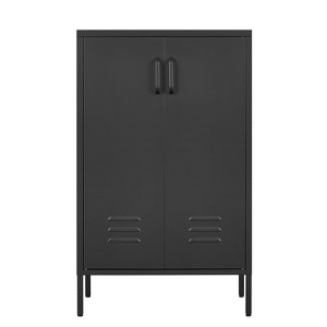 TIRAMISUBEST 2-Door Steel Storage Cabinet - Versatile Organizer for Home & Office, Garage Tools or Files with Adjustable Shelves - 1 of 4