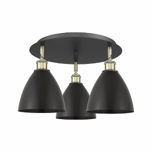 Ballston Dome - 3 Light Flush Mount In Industrial Style-10 Inches Tall and 19.25 Inches Wide - 1 of 1