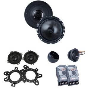 Memphis Audio MS60MV - MClass 6.5" Oversized Convertible Mid Woofer with MSA1 M Series 1" Aluminum Dome Tweeter and MS25 M Series 2.5" Tweeters wit... - 1 of 4