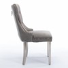 GDFStudio Haley Contemporary Velvet Tufted Upholstered Dining Chair with Nailhead Trim (Set of 2) - 3 of 4