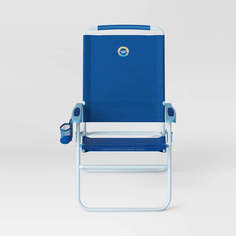 Ocean Zero Folding Table Height Outdoor Portable Beach Chair, 3 of 8