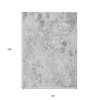 Gray Charcoal And Silver Floral Washable Indoor Outdoor Area Rug - 3 of 4