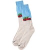Memoi Men's Festive Puppy Pickup Truck Novelty Crew Socks - 3 of 4