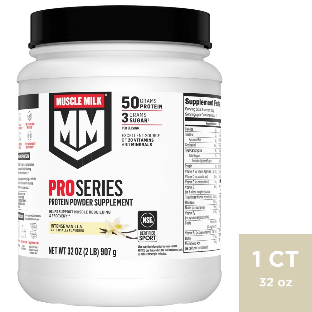 Photos - Vitamins & Minerals Muscle Milk Pro Series Protein Powder - Vanilla - 32oz