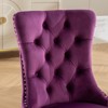 Nikki Collection Modern, High-end Tufted Solid Wood Contemporary Velvet Upholstered Dining Chair with Chrome Stainless,Set of 2 - 4 of 4