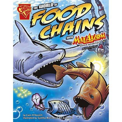 The World of Food Chains with Max Axiom, Super Scientist - (Graphic Science) by  Liam O'Donnell (Paperback)