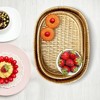 Household Essentials Handwoven Nestable Oval Trays, Natural, Set of 2 - 2 of 4