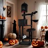 Tangkula Gothic Cat Tree for Indoor Cats Extra Large Cat Tower w/2 Cat Condos Coffin Bed - 2 of 4
