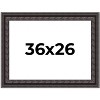 PosterPalooza | 3.5" Wide Ornate Black Picture Frame - UV Acrylic, Backing Board, Hanging Hardware Included - 2 of 4