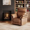 Power Recliner Chair Swivel Glider Rocker, Upholstered Faux Leather Chair with USB Charging Port and Padded Backrest, Nursery Sofa Chair - 3 of 4