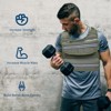 Weighted Vest Men Women, 25/35/45 lb Weight Vest Adjustable Iron Weights for Strength Training, Reflective Stripe & Pocket - 4 of 4