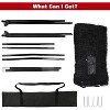10x7FT Golf Practice Net with Ball Return, Portable Hitting Net for Backyard and Indoor Training, Includes Carry Bag, Black - 2 of 4