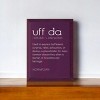 Slickblue Uff Da Wood Sign, Solid Knotty Pine, 9x12 Wall Decor, Rustic Scandinavian Style, Color Options - 2 of 3