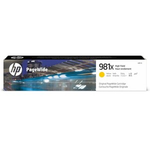 HP Inc. 981X High Yield Yellow Original PageWide Cartridge, ~10,000 pages, L0R11A - 1 of 4