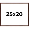 PosterPalooza | Classic Modern Brown Picture Frame - UV Acrylic, Backing Board, Hanging Hardware Included - 2 of 4