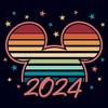 Women's Mickey & Friends Colorful Retro Sunset 2024 T-Shirt - 2 of 4