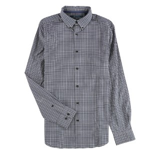 Perry Ellis Mens Stretch Plaid Button Up Shirt - 1 of 2