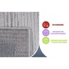 Kumasinova Bordered Area Rug, Non-Slip Medium-Pile Living Room Rug, Stain-Resistant Door Mat, Kids & Pets Friendly, Non-Shedding, Brown - 4 of 4