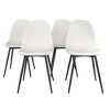RealRooms Brandon Upholstered Kitchen Dining Chairs - 4 of 4