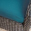 Leisure Made Jackson 5pc Wicker Sectional in Peacock Fabric - 3 of 4