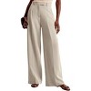 Womens Pants High Waist Wide Leg Pocket Dress Trousers Pants - 3 of 4