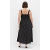 Women's Plus Size Collins Print Maxi Dress - black | CITY CHIC - 4 of 4