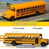 ArtCreativity 8.5" Yellow School Bus Toy with Opening Doors and Rubber Tires - 3 of 4