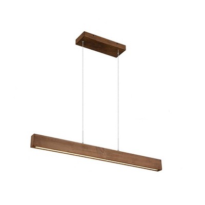 LLHZSY Adjustable Integrated LED Linear Pendant - 41.34 - Bronze/Black