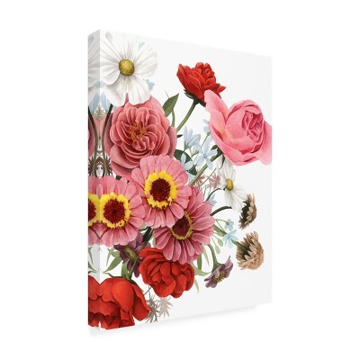 Grace Popp Floral Bouquet Outdoor Canvas Print 14x19