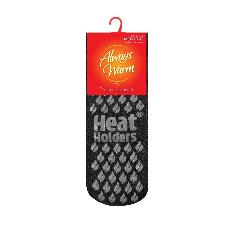 Always Warm by Heat Holders Men&#39;s Warmest Twist Ankle Socks - Black 7-12, 4 of 6