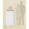 4-Tier Bookshelf, 42.5 Inch Tall Bookcase with 2 Adjustable Shelves, Space-Saving Storage Organizer for Living Room Home Office - 4 of 4