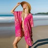 Women's Vibrant Printed Beach Cover Up Cardigan - Cupshe - 4 of 4
