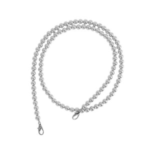 Unique Bargains Faux Pearl Handbag Strap Silver Tone 1 Pc - 1 of 4