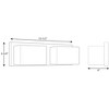 Progress Lighting Ace Collection 2-Light LED Wall Fixture, Polished Chrome, Geometric Frosted Glass Shade - 2 of 2