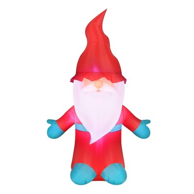 Occasions AIRFLOWZ INFLATABLE CHRISTMAS GNOME  6 FT, ft Tall, Red