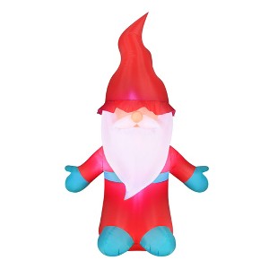 Occasions AIRFLOWZ INFLATABLE CHRISTMAS GNOME  6 FT, ft Tall, Red - 1 of 4