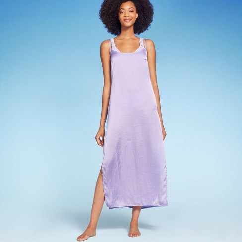 Women's Cowl Back Cover Up Slip Dress - Shade & Shore™ Light Purple S
