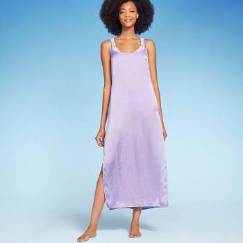 Women's Cowl Back Cover Up Slip Dress - Shade & Shore™ Light Purple