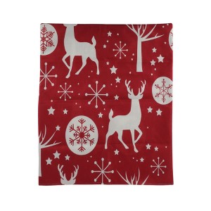 Unique Bargains Dining Chair Slipcovers Linen Red 22.83" x 19.29" 1Pcs - 1 of 4