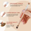 Saviland Kolinsky 6-Pc Brush Set: 4-14 Size Range for Powder Sculpt & Lining - Core Artist's Nail Essentials. - 2 of 4