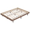 Sapphtopaz Modern Bed Frame without Headboard Wood Floating Platform Bed with Slats Support for Bedroom, No Box Spring Needed - 3 of 4