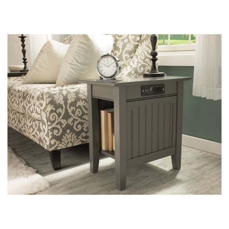Nantucket Chair Side Table with Charger - AFI, 3 of 8