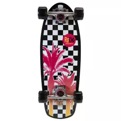 ReDo Skateboard Shorty Cruiser Palm Checkers Skateboard