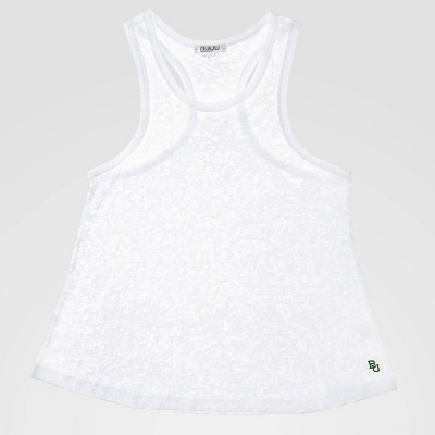 NCAA Baylor Bears Racerback Burnout Tank Top - White L