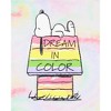 Peanuts Girls' Snoopy Dream In Color Tie-Dye Character Pajama Set Shorts Multicolored - 3 of 4